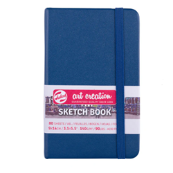 Talens Art Creation Sketch Books - Navy Blue, 3.54"x5.51"