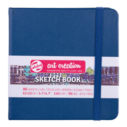 Talens Art Creation Sketch Books - Navy Blue, 4.72"X4.72"