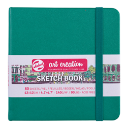 Talens Art Creation Sketch Books - Forest Green, 4.72"X4.72"