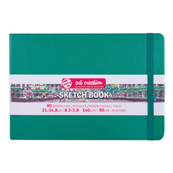 Talens Art Creation Sketch Books - Forest Green, 5.88"X8.25"