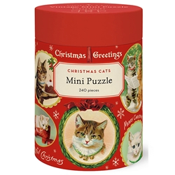 *NEW!* Cavallini Mini Puzzle- Christmas Cats