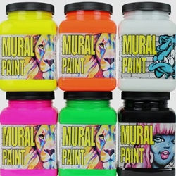 Mural Paint, 6 Neon colors