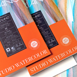 Fabriano Studio Watercolor Hot Press 90lb Pads