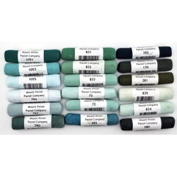 Mt. Vision Handmade Soft Pastels - Cool Landscape Green 18 pc. Set