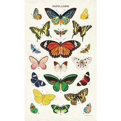 Cavallini Tea Towel - Butterflies