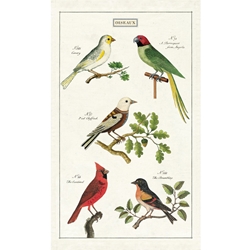 Cavallini Tea Towel - Birds