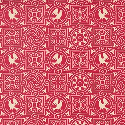 **NEW!* Carta Varese Florentine Paper- Dove Filagree in Red 19x27 Inch Sheet