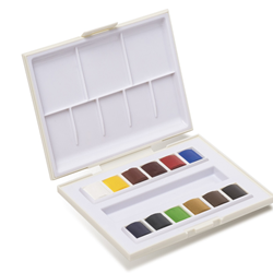 Sennelier Aquarelle Travel Box Set of 12 Half-Pans