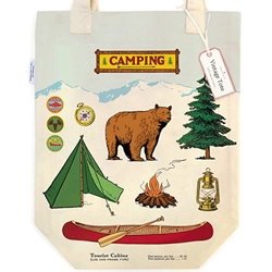Cavallini Tote Bag- Camping