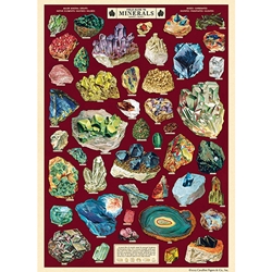 **NEW!** Cavallini Decorative Paper - Field Guide to Minerals 20"x28" Sheet