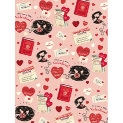 **NEW!** Cavallini Decorative Paper - Valentine Messages 20"x28" Sheet
