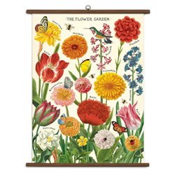 Cavallini Vintage School Chart - Flower Garden