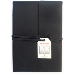 Journalino Grande- Black Leather (Lined Pages) 6x8"