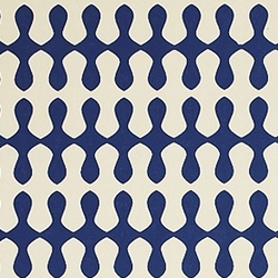 Wave - Blue on Cream Paper 21x29" Sheet