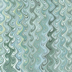 Tassotti Paper- Printed Marble Green Marbled 19.5"x27.5" Sheet