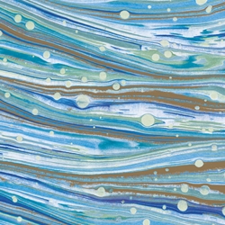 Tassotti Paper- Printed Marble Blue Marbled 19.5"x27.5" Sheet