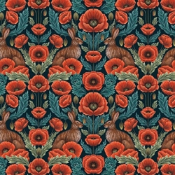 **NEW!** Poppy Red by Catherine Rowe- 19 5/8" X 27 1/2" Sheet