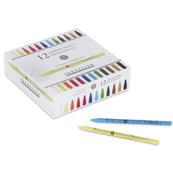 Sennelier Woodless Pastel Pencils - Set of 12 Full Pencils + 12 Empty Slots