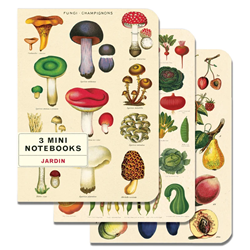 Cavallini Le Jardin Mini Notebook Set