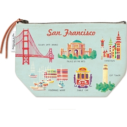 Cavallini Vintage Pouch- San Francisco