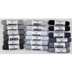 Mt. Vision Handmade Soft Pastels - Warm and Cool Grays 18 pc. Set