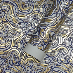 Rossi Limited Edition Letterpress Gold Foil Marble Pattern- Pearl