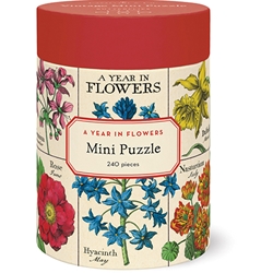 *NEW!* Cavallini Mini Puzzle - A Year in Flowers