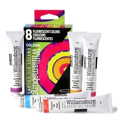 Williamsburg Handmade Oil Paint Set - 8pc. Fluorescent