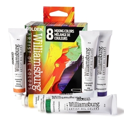Williamsburg Handmade Oil Paint Set - 8pc. Mixing Colors