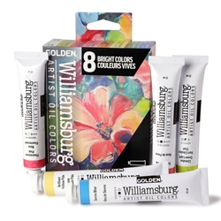 Williamsburg Handmade Oil Paint Set - 8pc. Bright Colors
