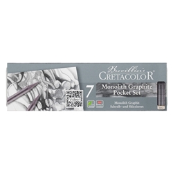 Cretacolor Monolith Woodless Graphite Drawing Set - Pocket Set with Tin