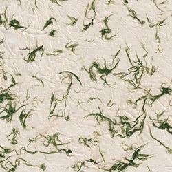 Fiber Inclusions Lokta Paper- Green 19.5" x 29.5" Sheet