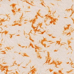 Fiber Inclusions Lokta Paper- Orange 19.5" x 29.5" Sheet