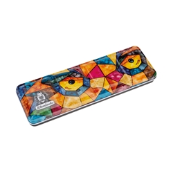 Schmincke Akademie Empty Watercolor Tin - Printed Metal for 24 x 1/2 pans