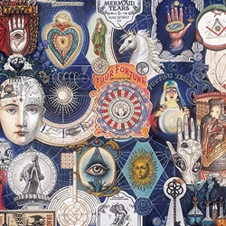 "NEW!!!" Bomo Art Budapest Papers- Symbols of the Magic 27.5 x 39 inch Sheet