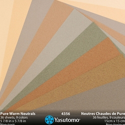 Pure Color Warm Neutrals Origami Paper- 36 Sheets, 15cm