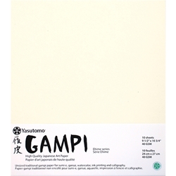Gampi Paper 9 1/2″ x 10 3/4″ – 10 Sheets