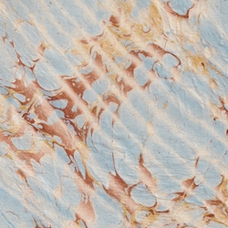 Nepalese Marbled Paper- Pale Blue Wave with Gold & Copper 20x30" Sheet