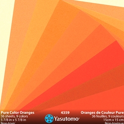 Pure Color Oranges Origami Paper- 36 Sheets, 15cm