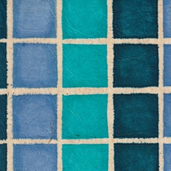 Batik Lokta Paper from Nepal- Squares in Blues 20x30" Sheet