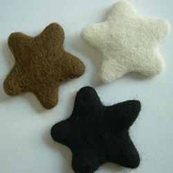 Felted Wool Stars by WooLaLa