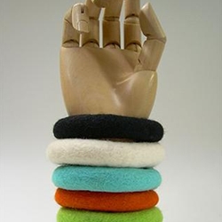 Felted Wool Bracelet