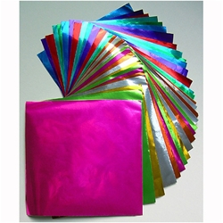 Hygloss Metallic Foil Paper, 10 X 13 Inches, Assorted Colors, Pack