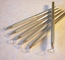 Six Piece Wire Tool Set for Clay Pottery & Encaustics