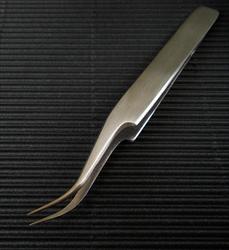 Stainless Steel Curved Needle Point Tweezers