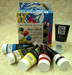 Speedball Watersoluble Block Printing Ink - Set of Six Colors