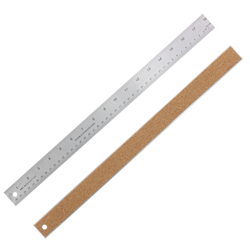 Stainless Steel Cork Backed Ruler