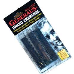 Generals Compressed Charcoal Sticks - Rectangular Assorted - Generals Compressed  Charcoal Sticks - Rectangular Assorted