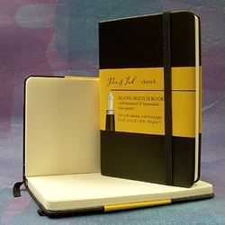 Pen & Ink Blank Sketch Book - 3-1/2x5-1/2 Inches