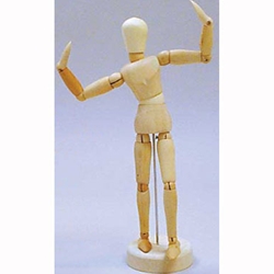 Art Alternatives 12 inch Wooden Male Manikin